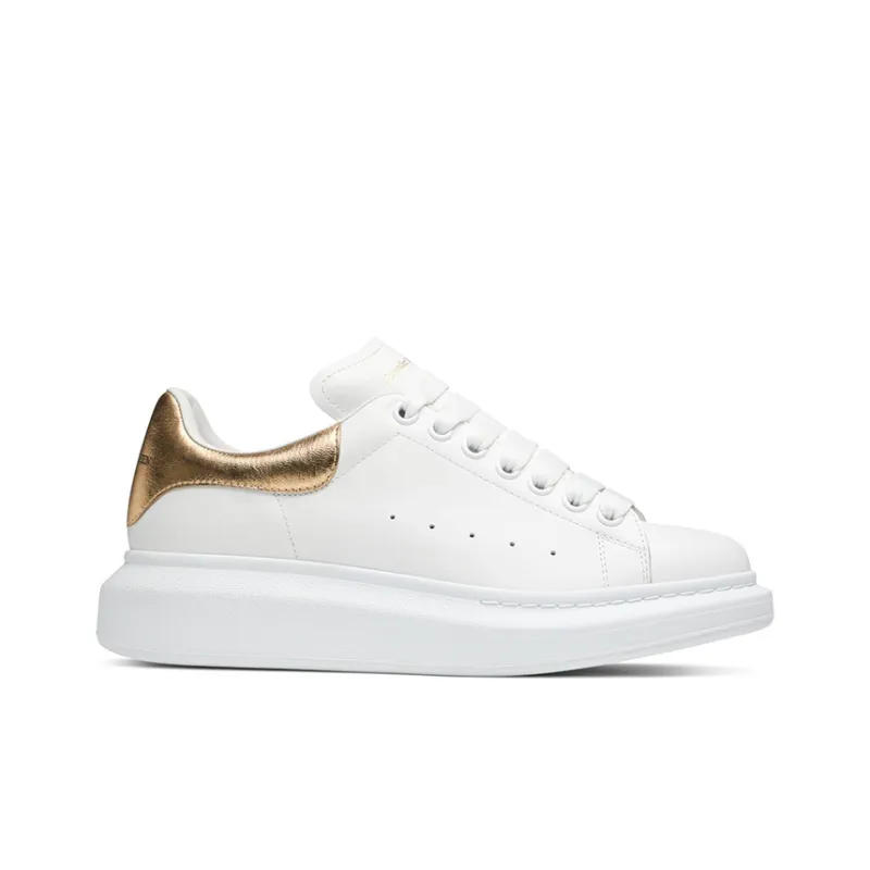 Alexander McQueen Oversized Sneaker 'White Light Gold' Women's-1