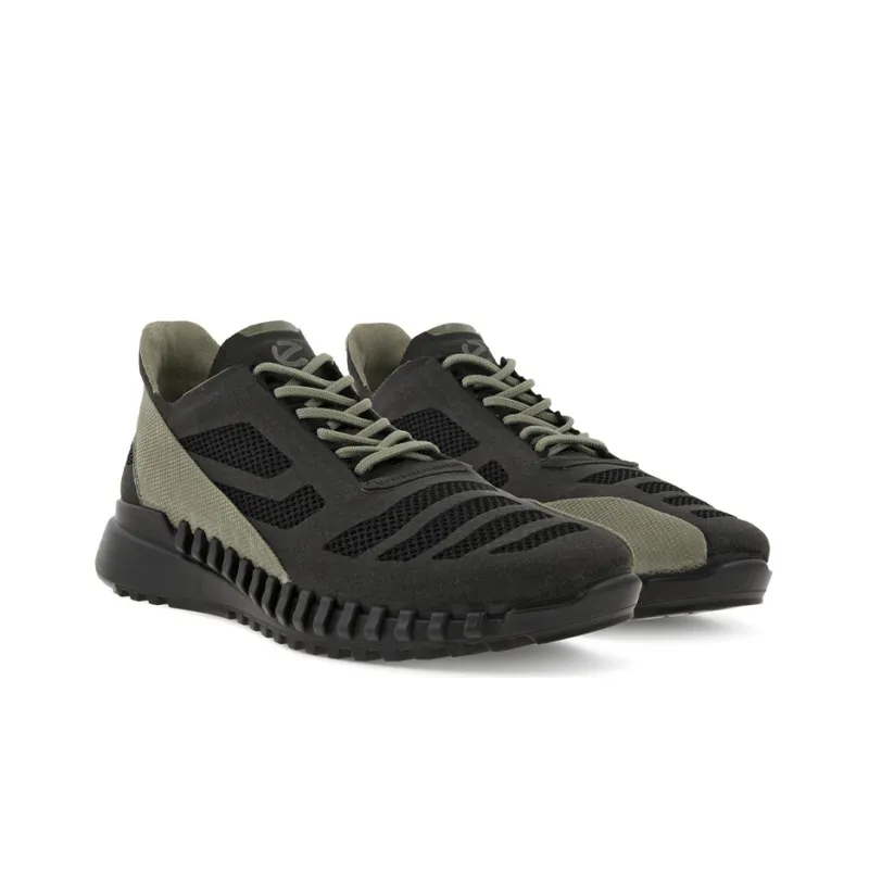 Ecco Zipfle Abrasion Resistant Breathable Low Top Running Shoes Men's Black-2
