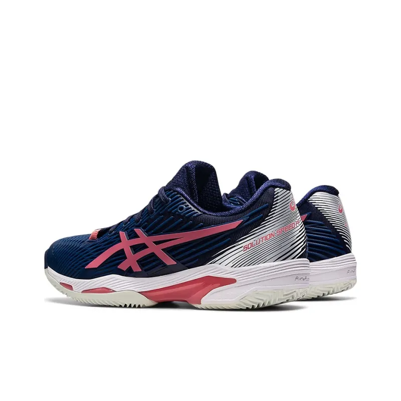 Asics Solution Speed FF 2 Wear-resistant And Lightweight Low-Top Running Shoes Women's Blue Pink-3