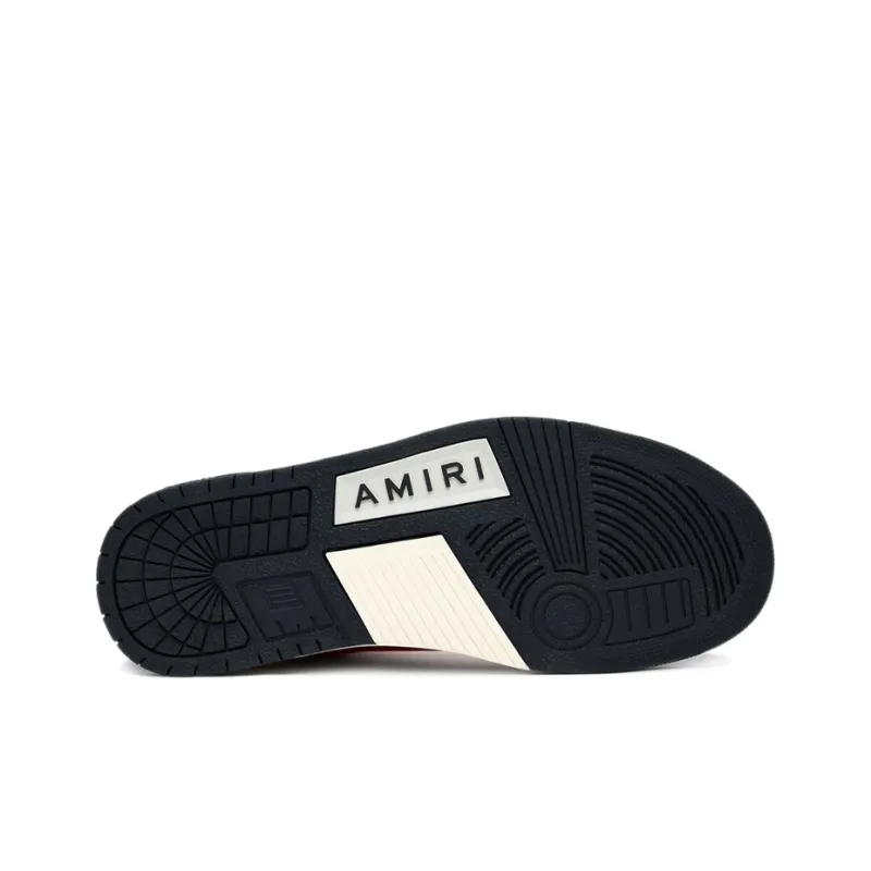 AMIRI Skel Top Hi Black Red White-4
