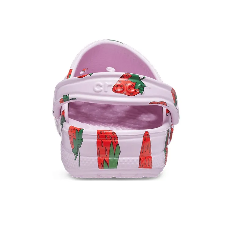 Crocs Classic Clog Casual Unisex Pink Strawberry Sandals-5