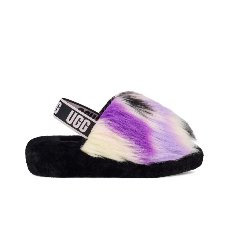 UGG Fluff Yeah Slide Tie Dye Magnolia Women's-1
