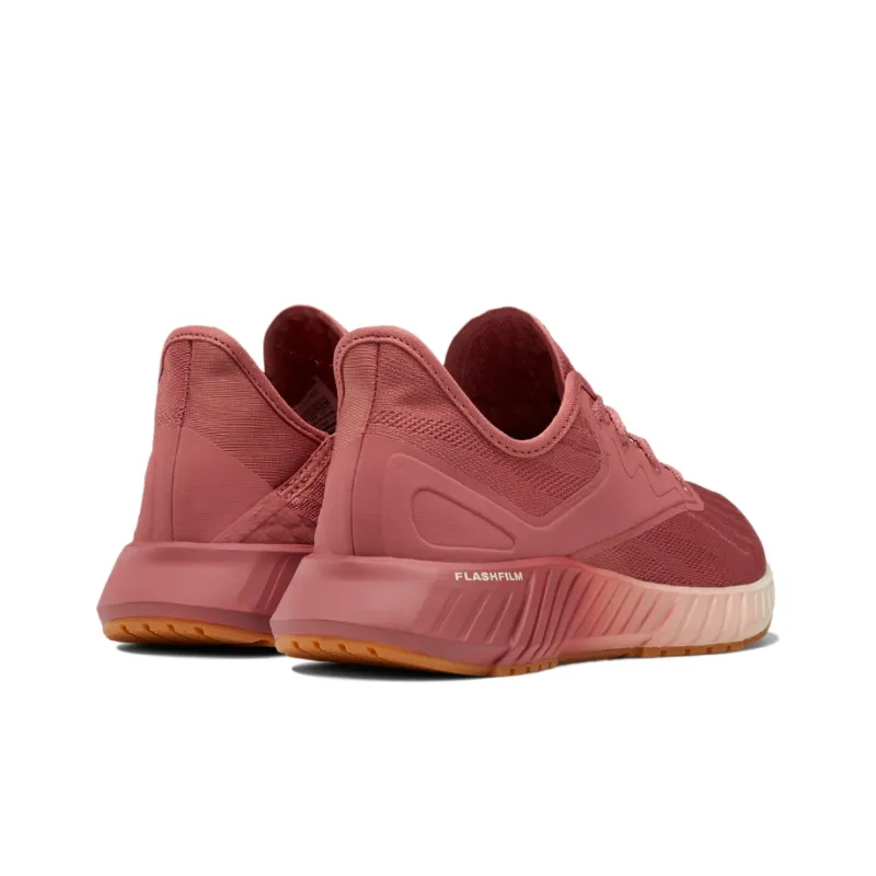 Reebok Flashfilm Anti-Slip And Wear-Resistant Cushioning Breathable Lightweight Low-Top Running Shoes Women's Rogue Red-3