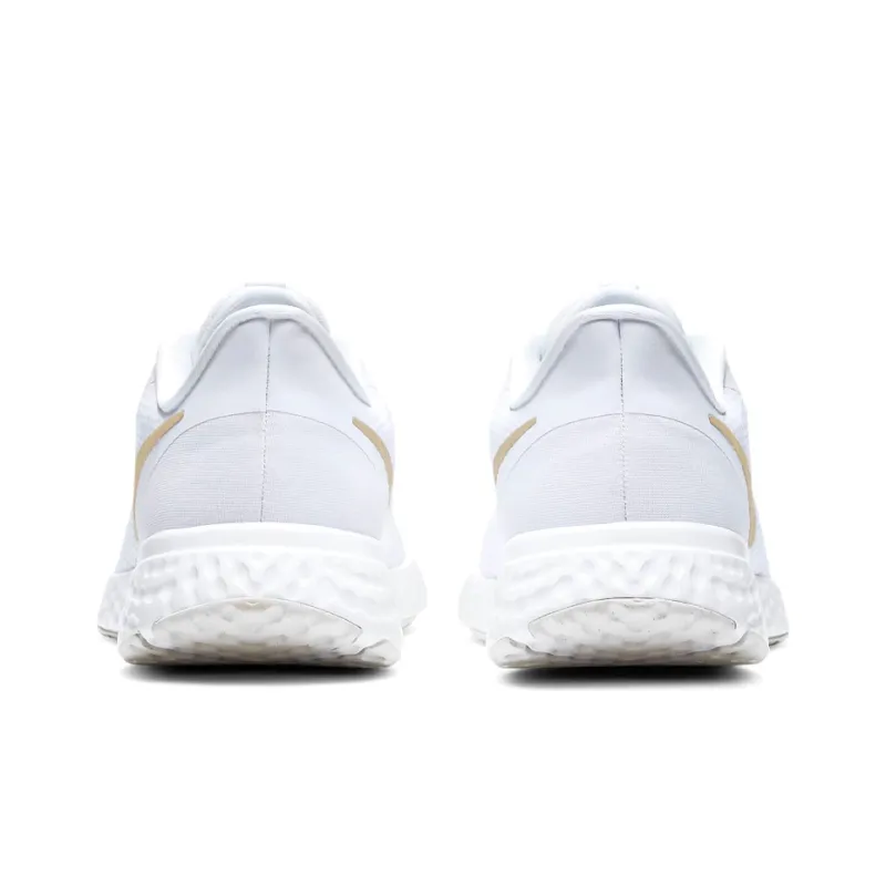 Nike Revolution 5 White/Gold Women's-4