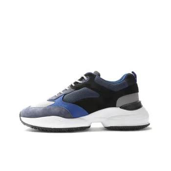 HOGAN Interaction Cushioning Anti-Slip And Wear-Resistant Low-Top Casual Shoes Men's Blue