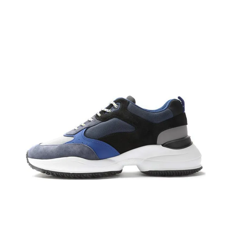 HOGAN Interaction Cushioning Anti-Slip And Wear-Resistant Low-Top Casual Shoes Men's Blue-0