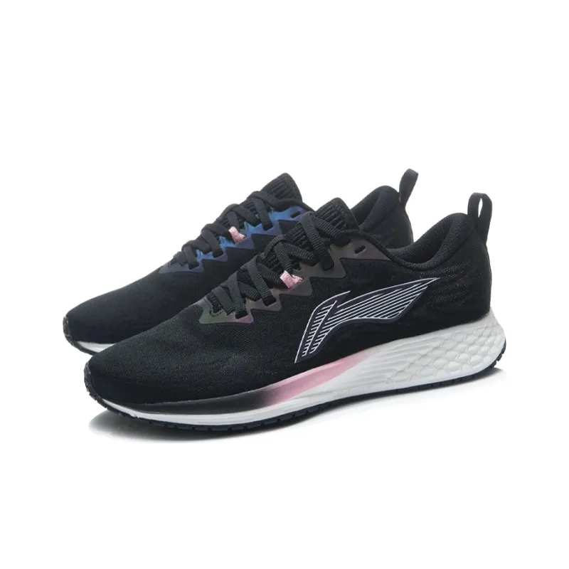 LiNing Red Hare 4 Low Top Running Shoes Women's Black White-2