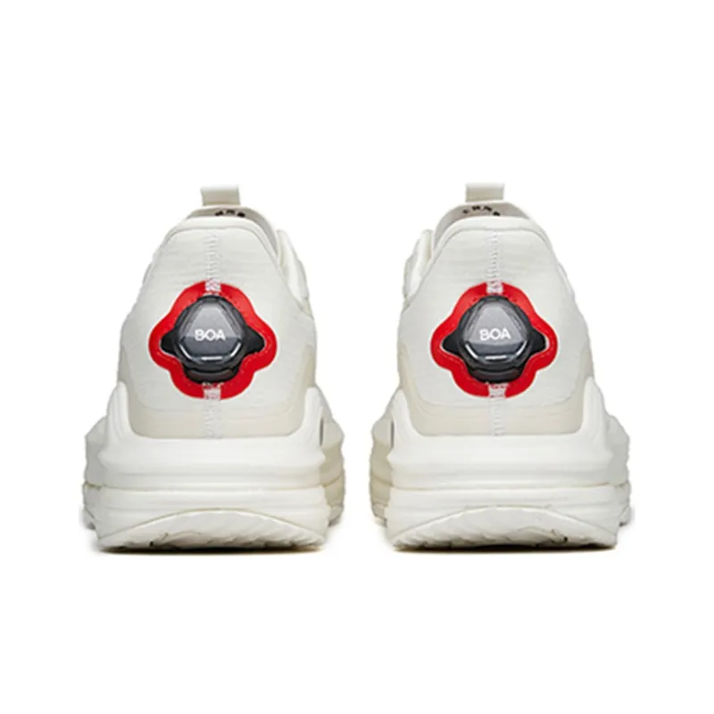 Anta Cushioning Anti Slip And Wear Resistant Low Top Running Shoes Men's White-4
