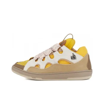 Lanvin Leather Curb Beige Yellow
