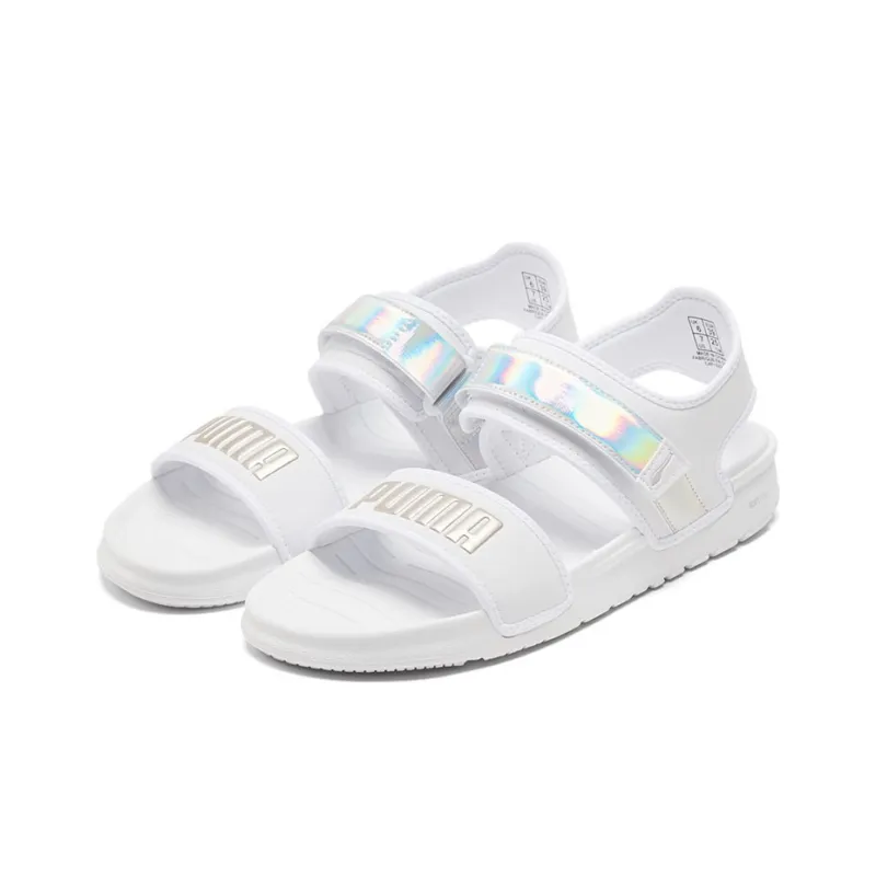PUMA Softride Sandal Iri Gs Sandal White/Silver Women's-2