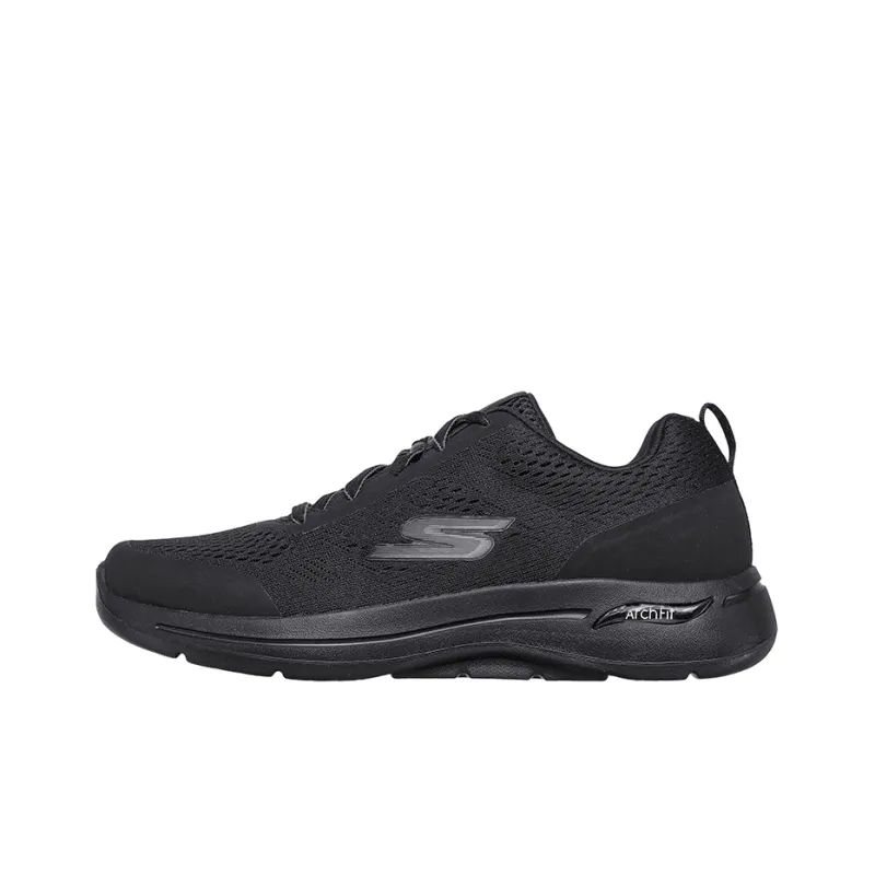 Skechers Go Walk Arch Fit Running Shoes Men Low Top Black-0