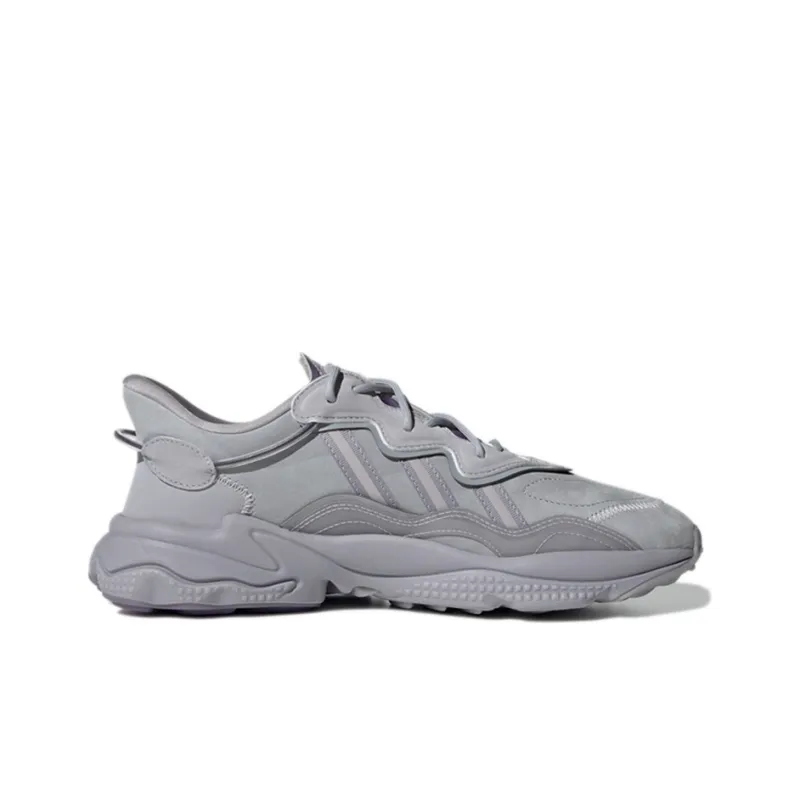 Adidas Originals Ozweego Cozy Wear Resistant Running Shoes Gray Purple-1