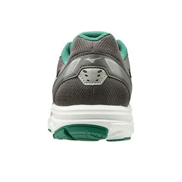 Mizuno Spark 5 Slip Resistant, Abrasion Resistant, Breathable Low Top Running Shoes Men's Gray Green-3