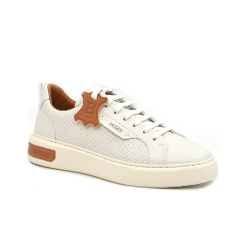 BALLY Low Top Running Shoes Men White-2