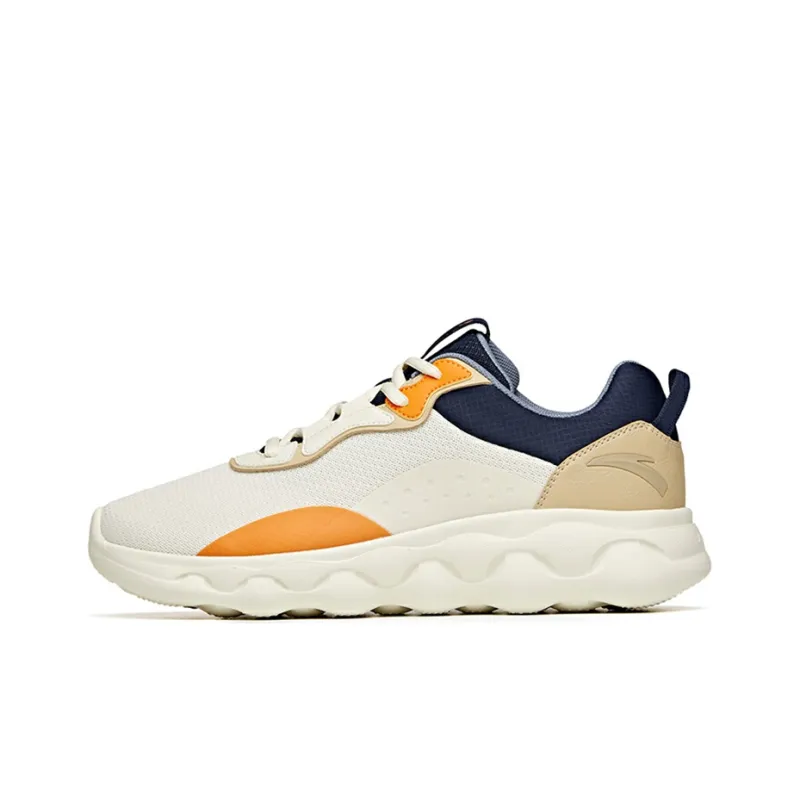 Anta Running Collection Low-Top Running Shoes Men's White Blue Brown-0