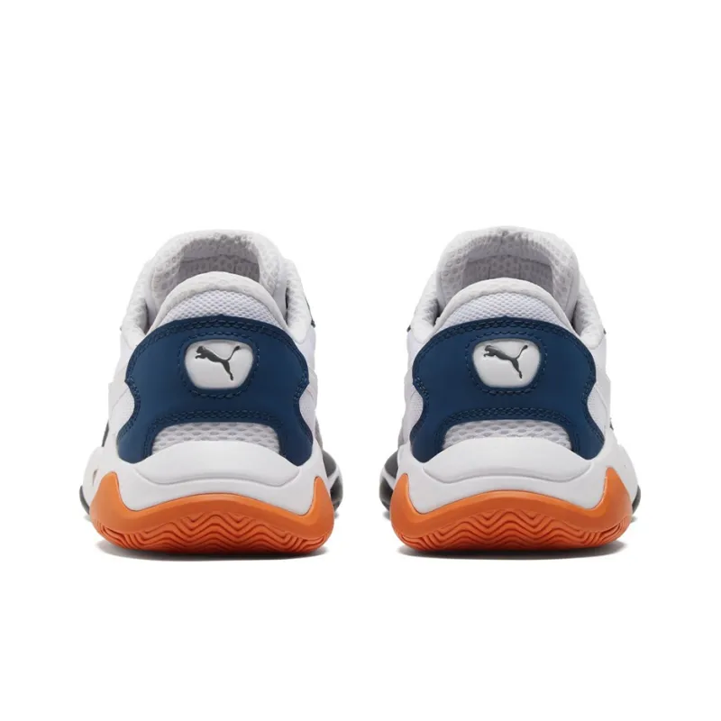 PUMA Unisex Storm Origin Sneakers White/Grey/Blue-4