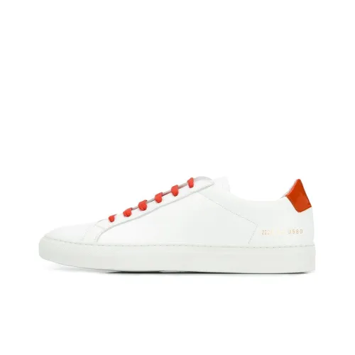 COMMON PROJECTS Skateboard Shoes Men Low-Top White/Red