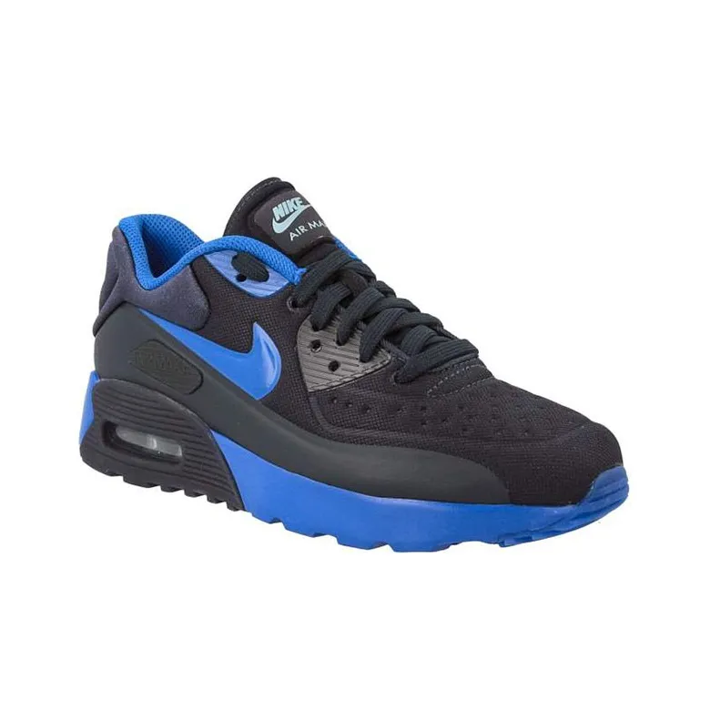 Nike Air Max 90 Cushioning Anti Slip Wear Resistant Breathable Lightweight Rebound Low Top Running Shoes Women's Blue-2