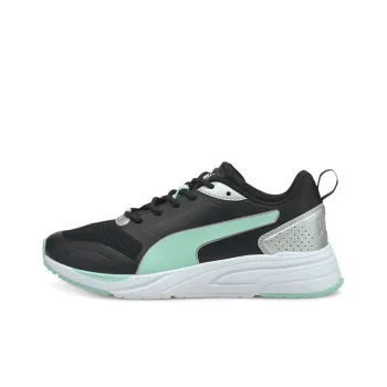 PUMA Avionic Metallic Pop Cushioning Anti-Slip And Wear-Resistant Low-Top Running Shoes Women's Black Blue Silver