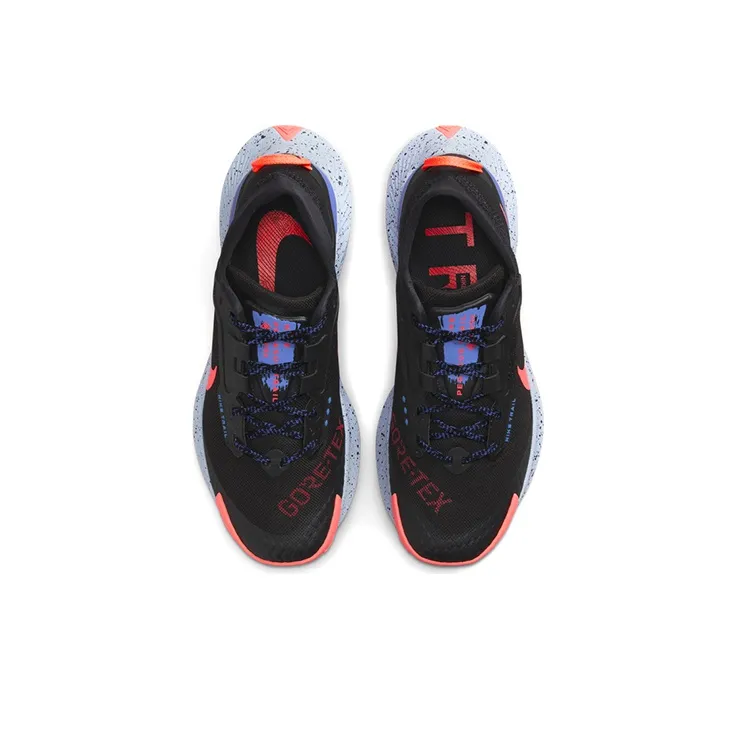 Nike Pegasus Trail 3 Gore Tex Black Lapis Bright Mango Women's-3