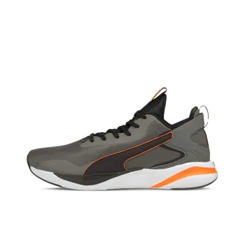 PUMA Softride Cushioned Anti-Slip And Wear-Resistant Lightweight Low-Top Running Shoes Men's Gray Orange