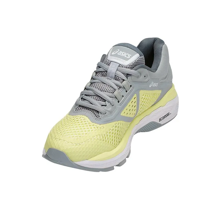 Asics Gt 2000 6 Running Shoes Women's Low Top Yellow/Gray-3