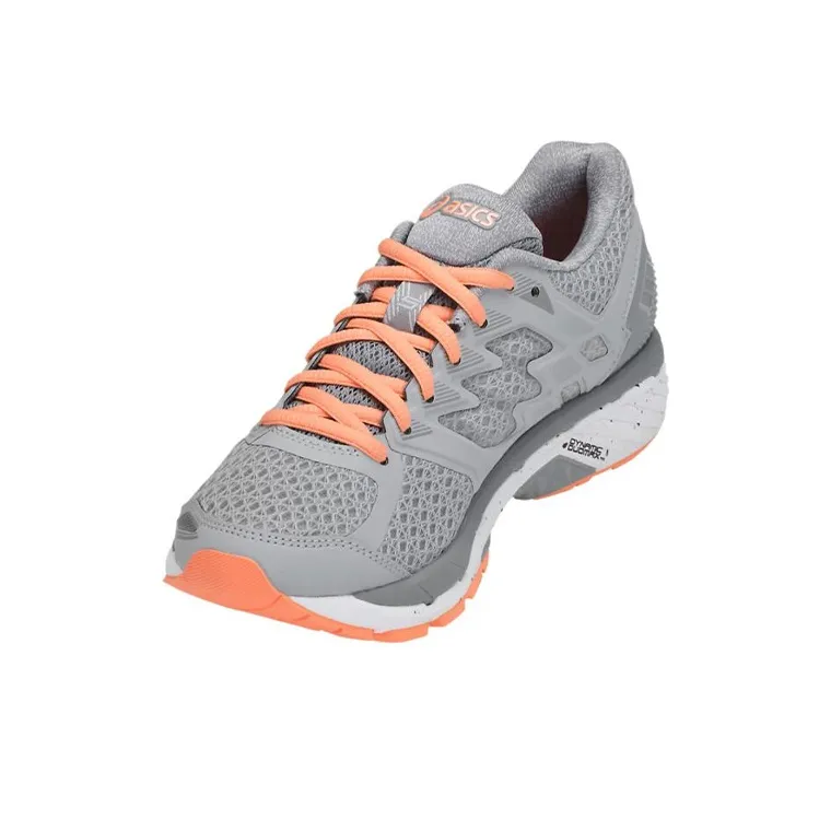 Asics GT-3000 5 Durable Breathable Low-Top Running Shoes Women's Gray Orange D-Width-3