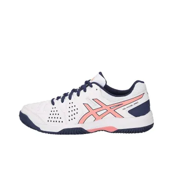 Asics Gel-Padel Pro 3 SG Wear-Resistant Slip-Resistant Low-Top Running Shoes Women's White Blue