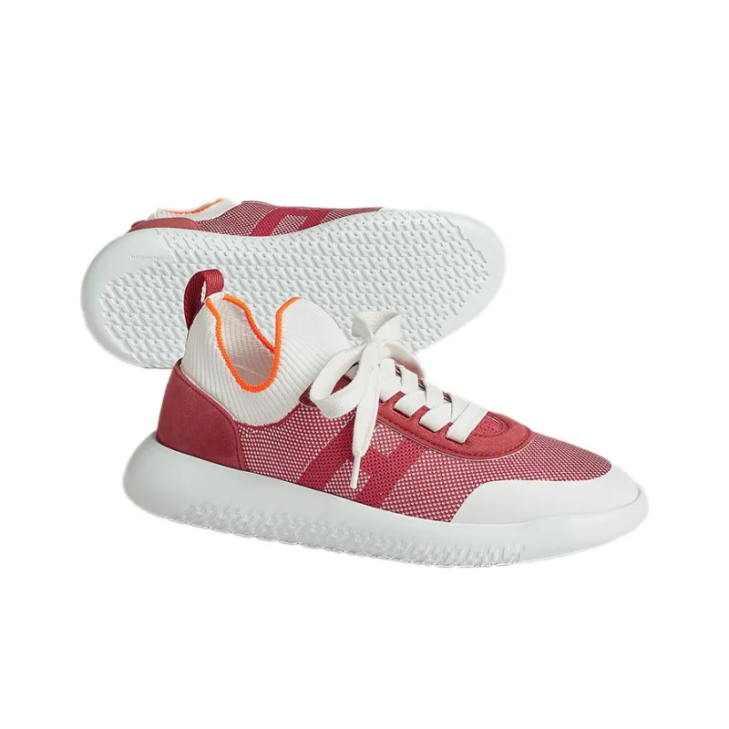 HERMES Crew Cushioning Anti Slip And Wear Resistant Low Top Casual Shoes Women's Pink-4