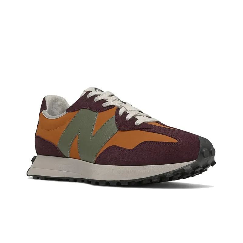 New Balance 327 Madras Orange Burgundy-2