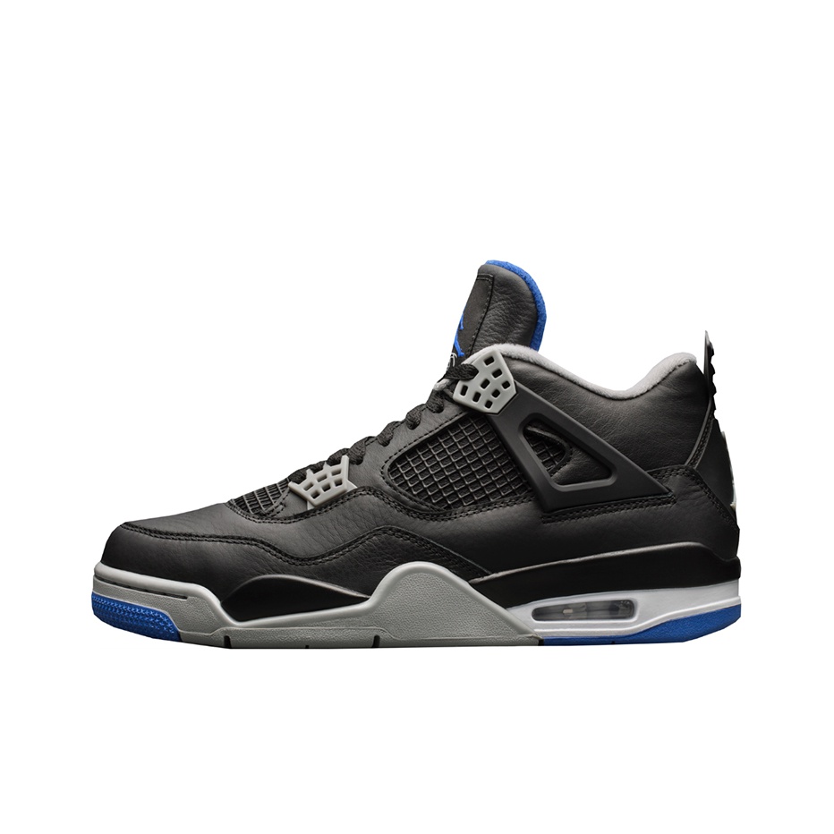 Air jordan 4 hot sale blue and black