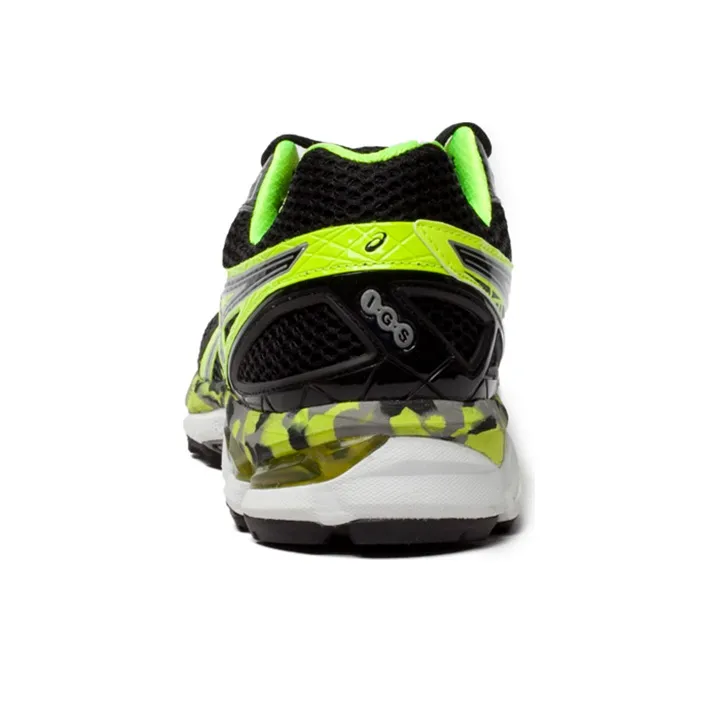 Asics GT-2000 3 Anti-Slip Wear-Resistant Low-Top Running Shoes Men's Black Neon Yellow-4
