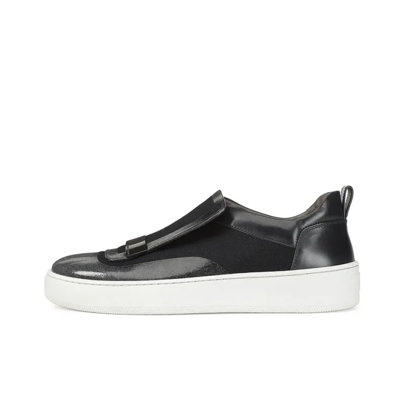 SERGIO ROSSI Sr1 Low Top Skateboard Shoes Men's Black-0