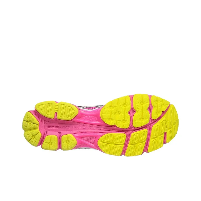 Asics Gel-Cumulus 15 Anti-Slip And Wear-Resistant Breathable Low-Top Running Shoes Women's Pink Yellow-4