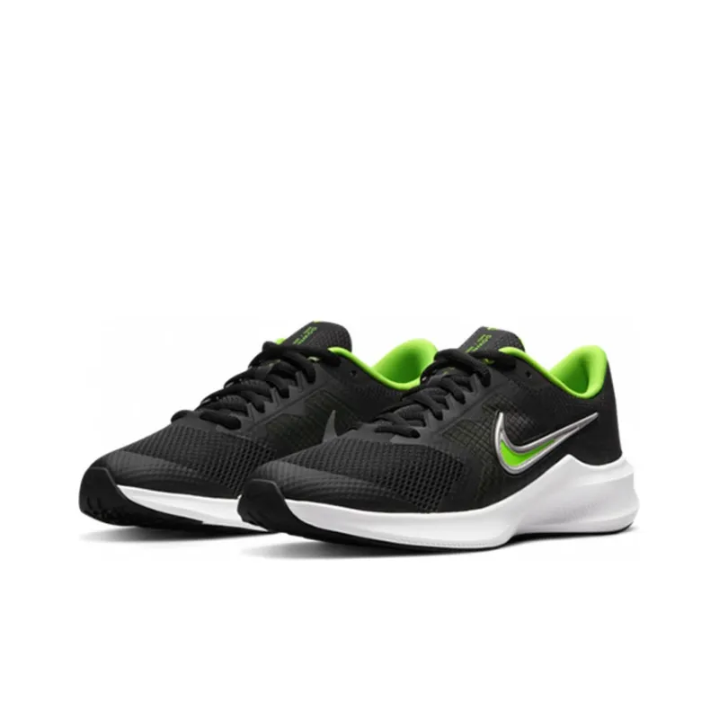 Nike Downshifter 11 Low-Top Black/Green GS-2