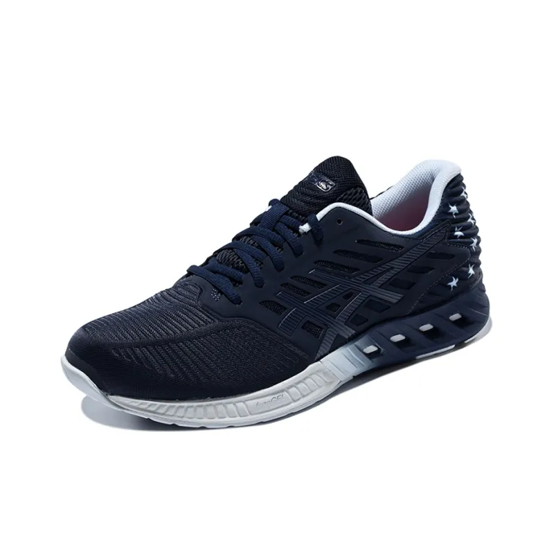 Asics Fuzex Running Shoes Unisex Low Top Dark Blue-1