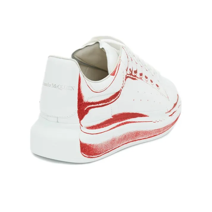 Alexander McQueen Oversized Sneaker 'White Lust Red Print'-3