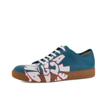 Lanvin DBB1 Low Top Skateboard Shoes Men's Blue