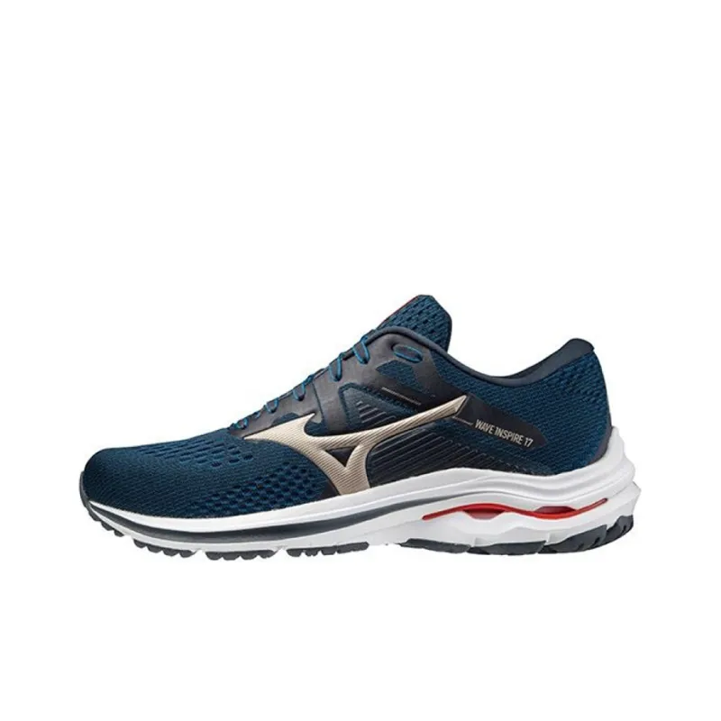 Mizuno Wave Inspire 17 Super Wide 'Navy Gold'-0