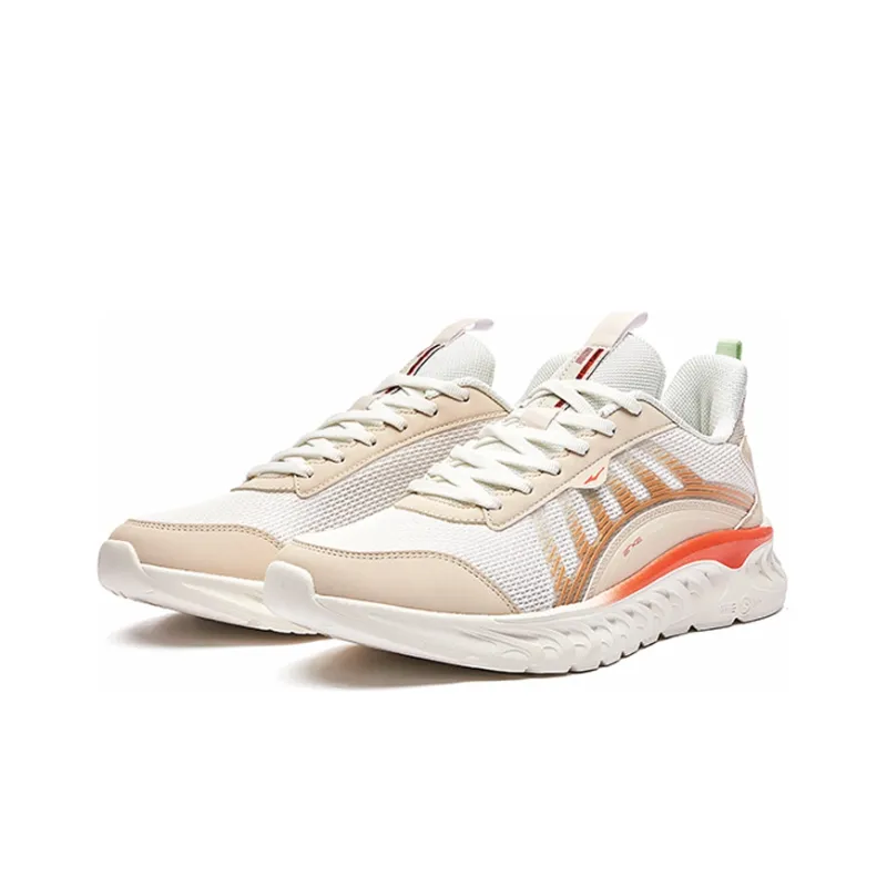 Erke Aurora Casual Shoes Men Low Top White/Orange Color-1