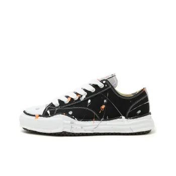 MIHARA YASUHIRO Low Top Stylish Skateboarding Shoes Men's Black White Old fashioned