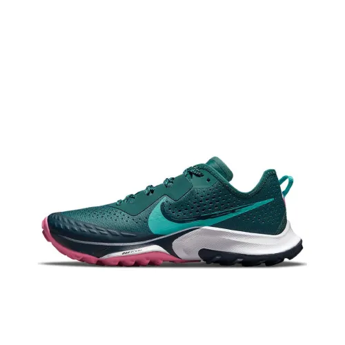 Nike Air Zoom Terra Kiger 7 Running Shoes Women's Low-Top Green/Pink