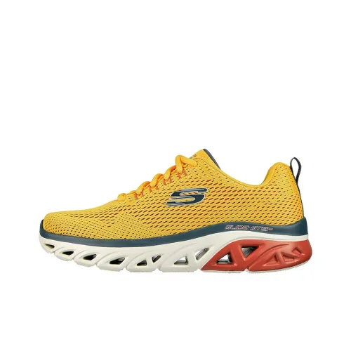 Skechers Glide-step Sport Running Shoes Men Low-Top Yellow