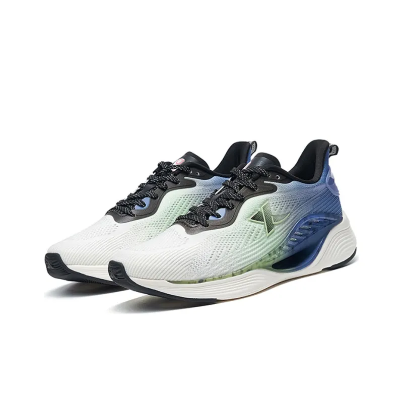 XTEP Qing Feng 5.0 Breathable Low Top Running Shoes Men's White Blue Gradient-1
