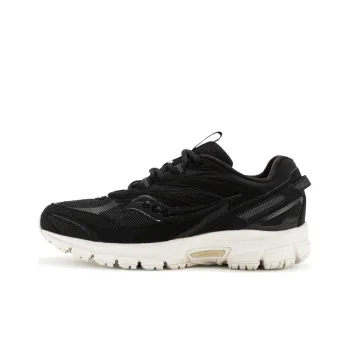 Saucony Cohesion 2K Cushioning, Slip Resistant, And Abrasion Resistant Low Top Running Shoes Unisex Black White