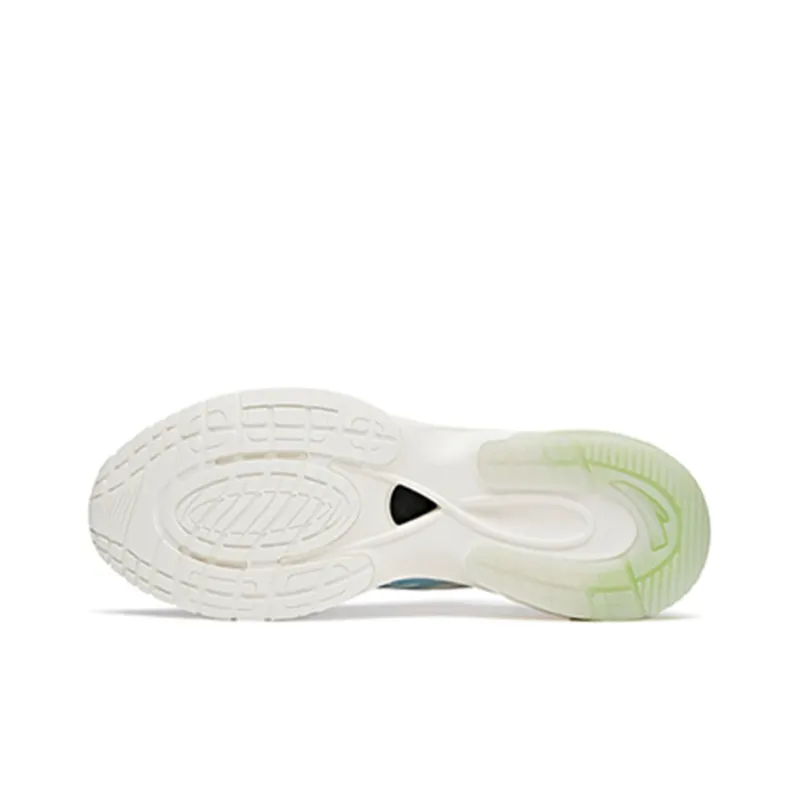Anta Tron 1.0 Cushioned Slip-Resistant Abrasion-Resistant Breathable Low-Top Running Shoes Men's White Blue Gray-5