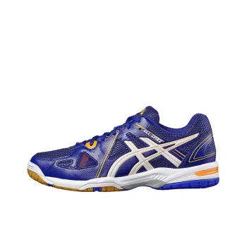 Asics Durable Breathable Low-Top Running Shoes Men's Blue Purple