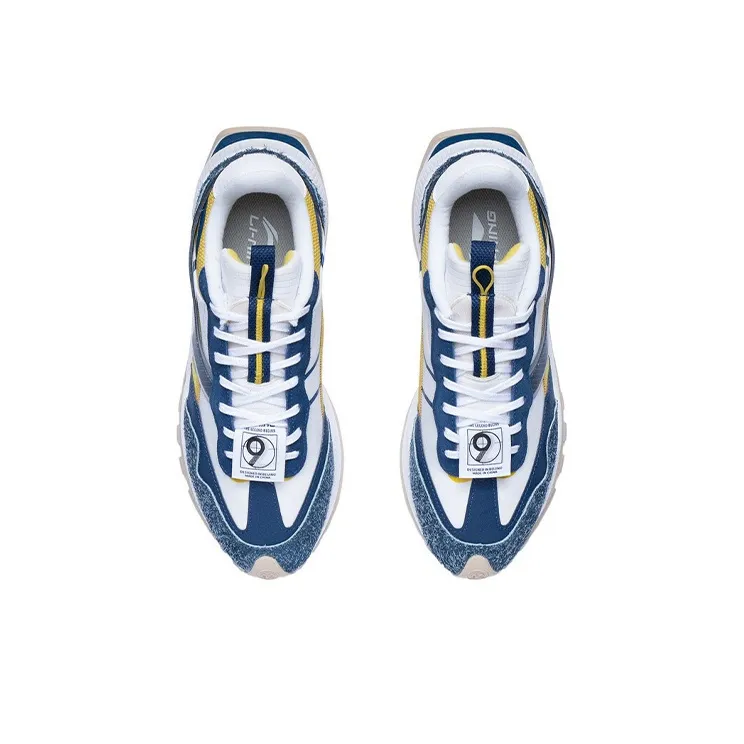 LiNing Fangyuan EVO Cushioning Anti Slip And Wear Resistant Low Top Running Shoes Men's Navy Blue-3
