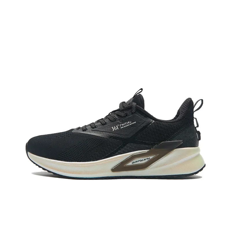 361° QU!KFOAM Anti Slip Wear Resistant Breathable Lightweight Low Top Running Shoes Women's Black Red-0