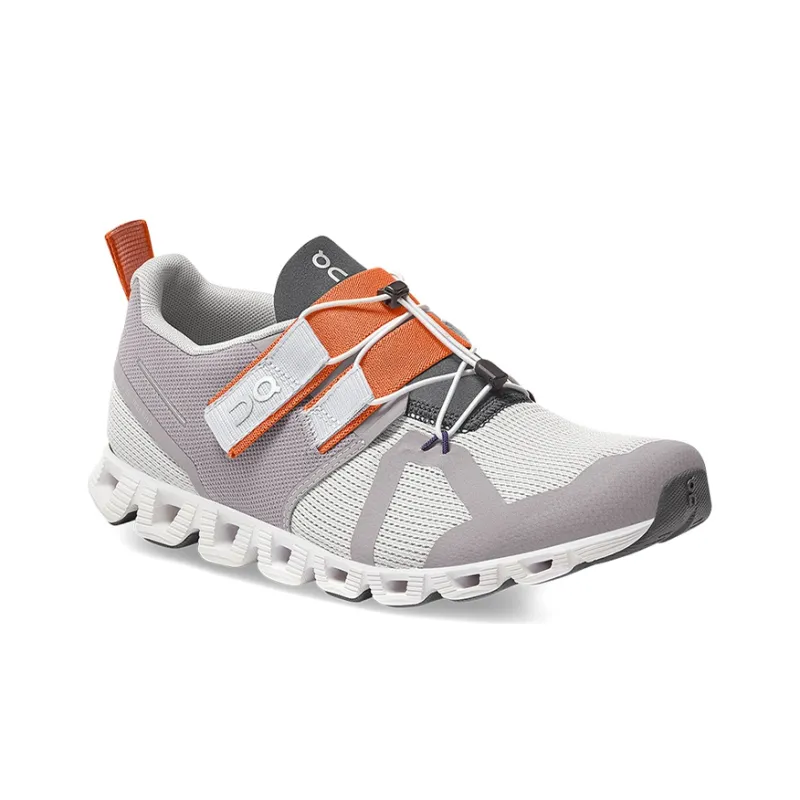 On Cloud Nexus Running Shoes Women's Low Top Zinc Gray/Matte Red-2
